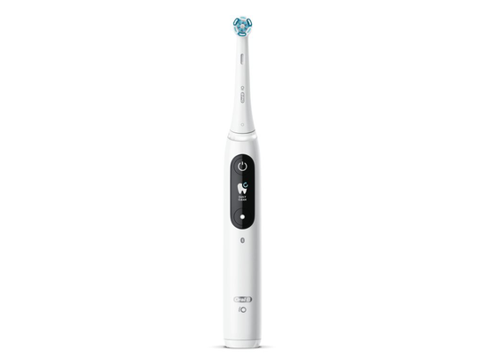 Oral-B Electric toothbrush iO Series 8N Rechargeable, For adults, Number of brush heads included 1, Number of teeth brushing modes 6, White Alabaster
