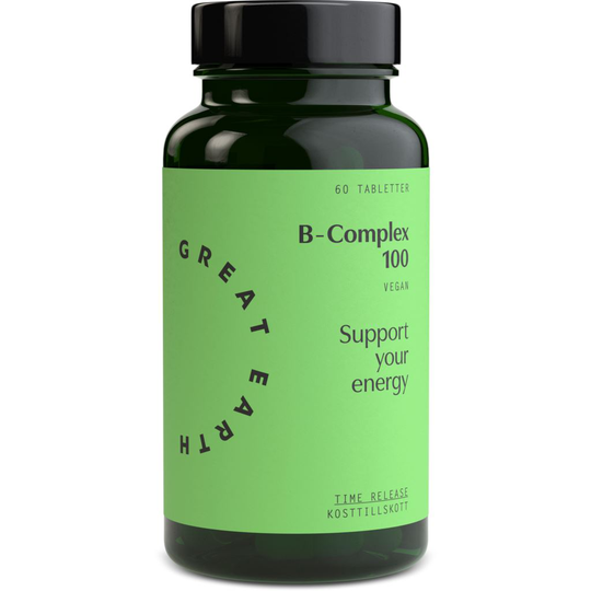 Great Earth B-Complex 100 mg 60 tabletter
