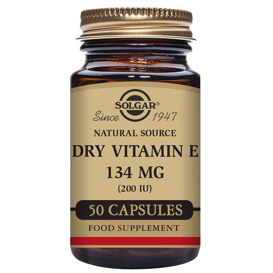 Torrt E-vitamin Solgar 200 iu (50 Kapslar)