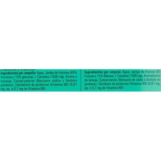 Kosttillskott Naturtierra Nutri DX L-karnitin B6-vitamin (10 uds)