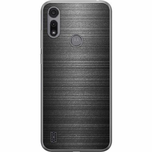 Motorola Moto E6i Genomskinligt Skal Brushed Metal