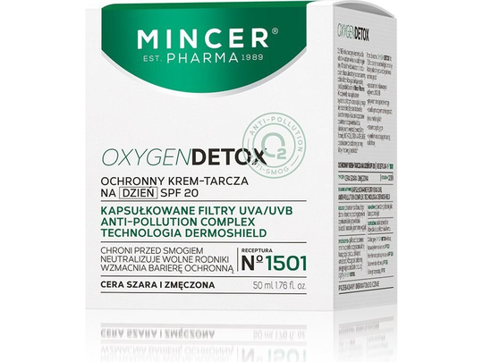 Mincer Pharma Oxygen Detox Protective day cream shield SPF20 No. 1501 50ml