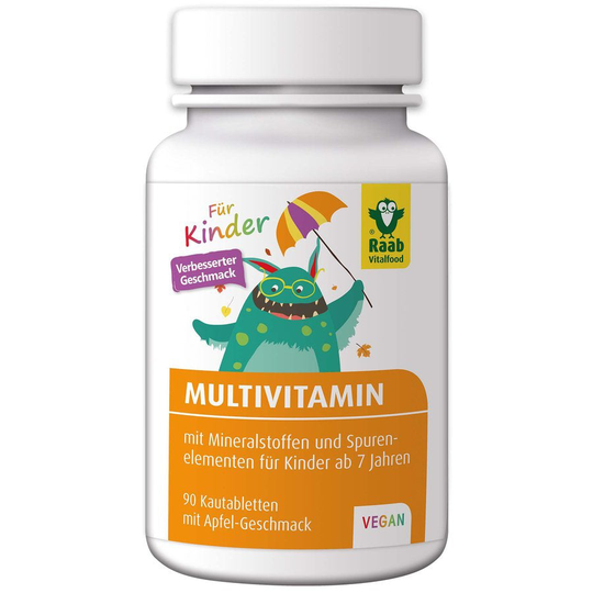 Raab Vitalfood Vitamin Multivitamin för barn äpple, 108g