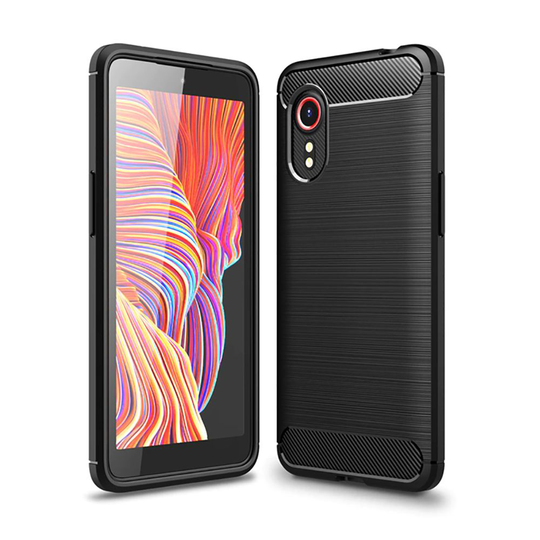 Samsung Galaxy Xcover 5 • Mobilskal • Brushed Metal • Svart
