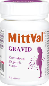 MittVal Gravid tablett 100 st