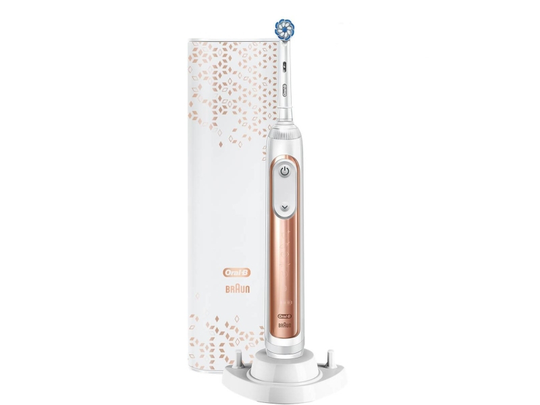 Oral-B Electric Toothbrush Genius X 20100S Rechargeable, For adults, Number of brush heads included 1, Number of teeth brushing modes 6, RoseGold
