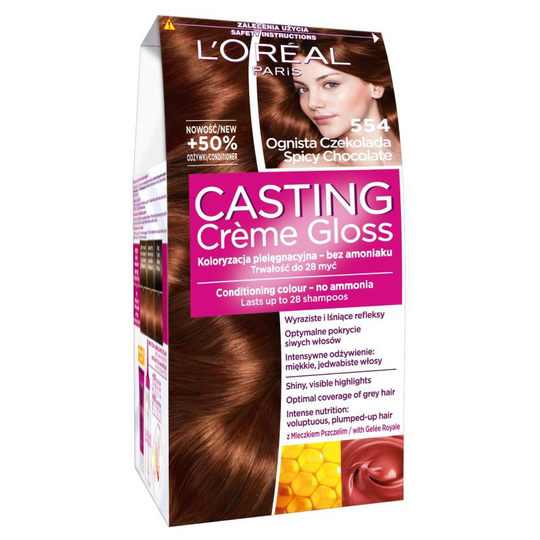 Casting Creme Gloss cream colourant No. 554 Fiery Chocolate 1op.