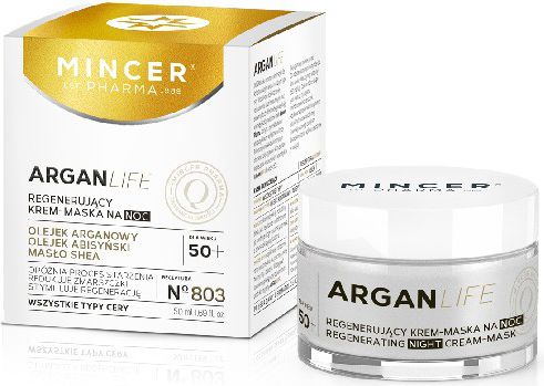 Mincer Pharma ArganLife 50+ regenerating night cream mask 50ml