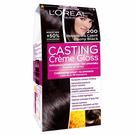 Casting Creme Gloss coloring cream # 200 Ebony Black 1op.