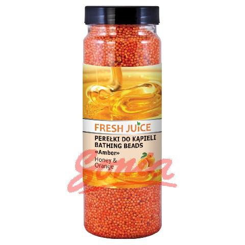 Färsk juice bad pärlor Honey & Orange 450 ml
