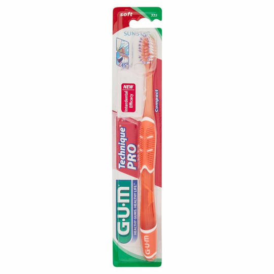 GUM Technique Pro Tandborste Mjuk 1 st - Blandade färger