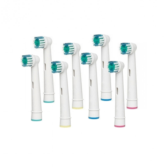 8-pack Tandborste Tandborsthuvuden Passar bl.a. Oral-B