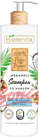 Bielenda 100% Pure Vegan vegan schampo för skadat hår 400g