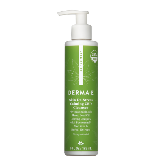 DERMA E Skin De-Stress Calming Cbd Cleanser 174 ml
