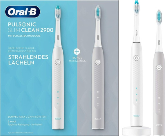 Oral-B Pulsonic SLIM Clean 2900 with 2. Brushes