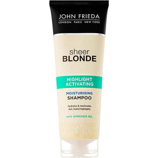 John Frieda Sheer Blonde Highlight Activating Moisturising Shampoo, For Lighter Blondes, 250 ml John Frieda Shampoo