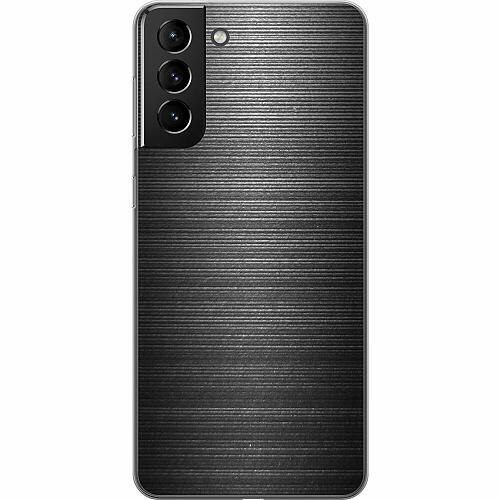 Samsung Galaxy S21+ 5G Genomskinligt Skal Brushed Metal