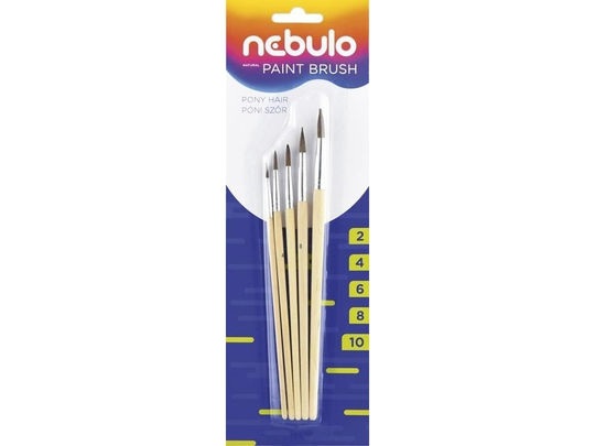 Nebulo Set of wooden brushes (2-4-6-8-10) NEBULO