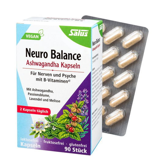 Salus Neuro Balance Ashwagandha Kapslar 90 st, 40g