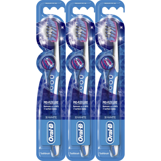 Oral B 3D White Luxe ProFlex Medium 3-pack