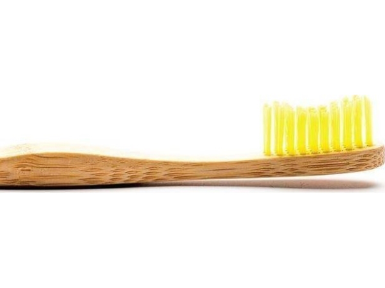 Humble Brush Humble Brush, Bamboo toothbrush for adults, Medium, yellow