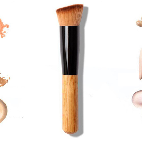 Bekväm Flatvinkel Smink Borste Foundation, Puder, Concealer