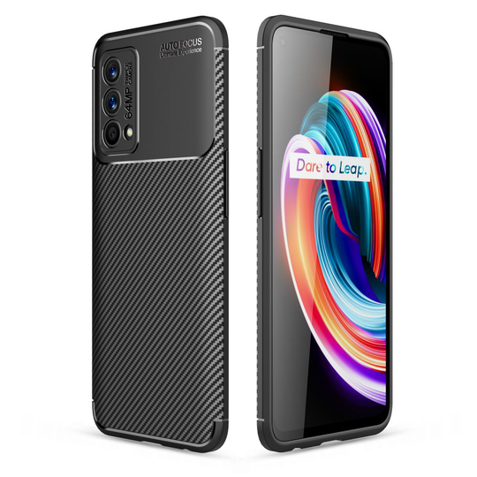 Realme GT Master Edition • Mobilskal • Brushed Metal • Svart