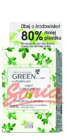 FLOSLEK_Green For Skin Zielone Warzywa krem z groszkiem na noc 50ml