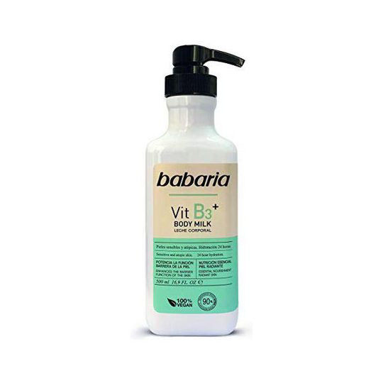 Body Milk Babaria Vitamin B3 Vegan (500 ml)