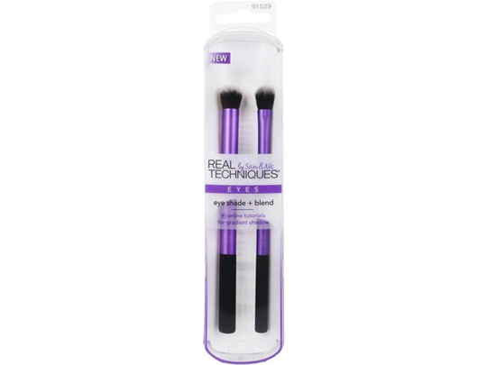 Real Techniques Eye Shade + Blend Brush - Unisex - 2 stuk