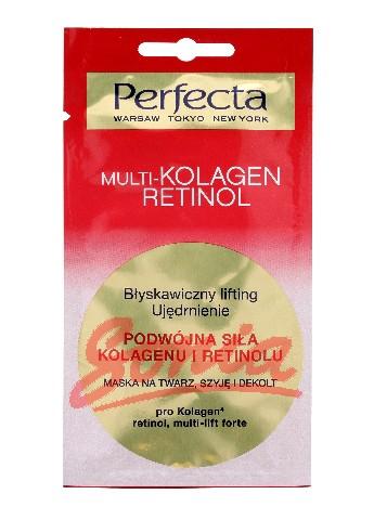 Perfecta Multi-Retinol Collagen mask för ansiktet, nacken och axlarna 8 ml