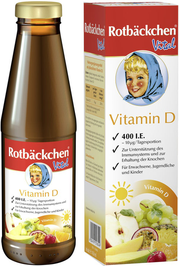 6 x Rotbäckchen Vital Vitamin D, 450ml