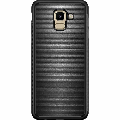 Samsung Galaxy J6 Svart Skal Brushed Metal