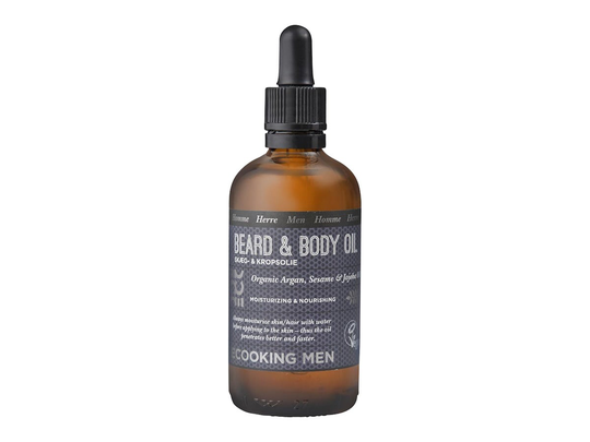 Men Beard & Body Oil, 100 ml Ecooking Skäggolja & Skäggvax