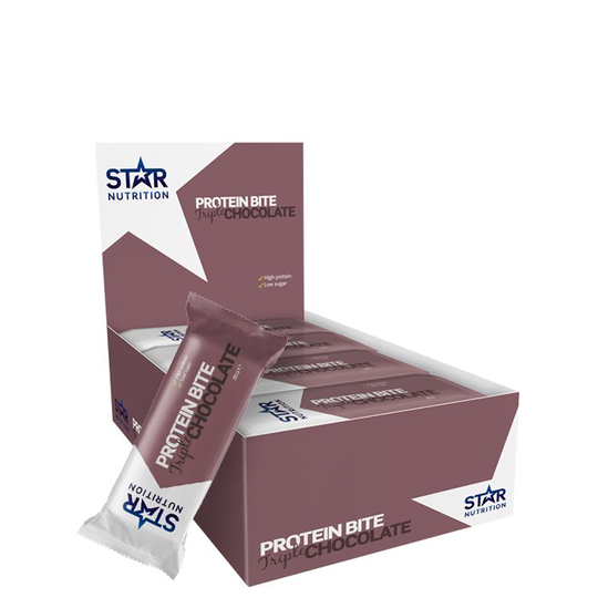 12 x Star Nutrition Protein bites, 35 g, Triple Chocolate