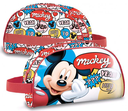 toalettpåse Mickey Mouse 1,5 liter polyester/PVC röd