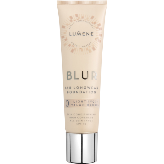Lumene Blur 16h Longwear Foundation SPF15 0 Light Ivory