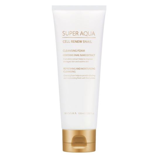 Missha Super Aqua Cell Renew Snail Cleansing Foam (100ml)