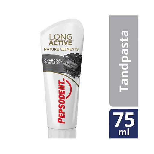 Tandkräm Fresh Naturals Charcoal White