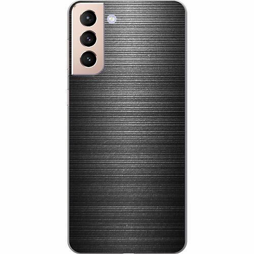 Samsung Galaxy S21 Genomskinligt Skal Brushed Metal