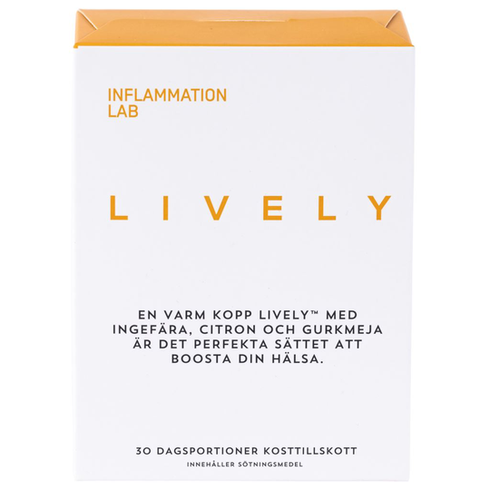 Inflammation Lab Lively Gurkmeja Citron & Ingefära 30 st