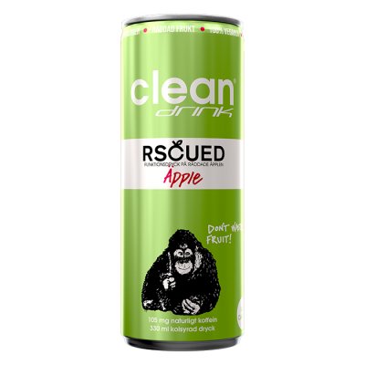 Rscued by Clean drink Äpple 330ml 24st/kartong