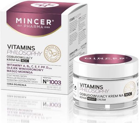 Mincer Vitamins Philosophy Rebuilding night cream No. 1003 50ml