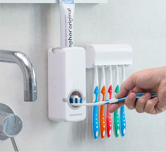 Tandkrämsdispenser Med Tandborsthållare