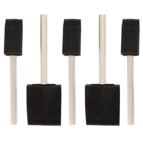 Skumgummipensel - Foam Brush Set - 5 st