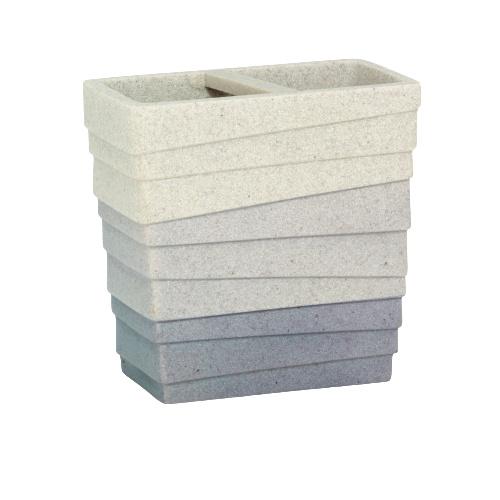 tandborsthållare Valura 10 x 6 cm grå