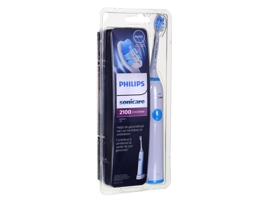 Philips Sonicare CleanCare HX3212/15, Vuxen, Ultraljudstandborste, 23000 rörelser per minut, Daglig vård, Blå, Vit, 2 min,30 sec
