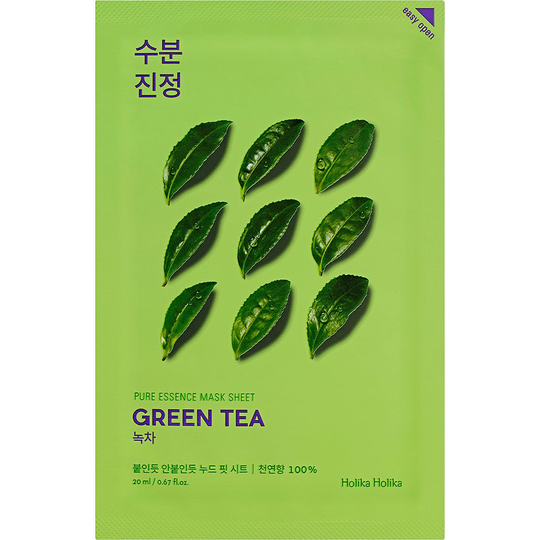 Holika Holika Pure Essence Mask Sheet - Green Tea, Holika Holika Ansiktsmask