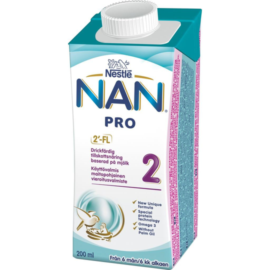 Nestlé NAN PRO 2 Drickfärdig Tillskottsnäring 200 ml