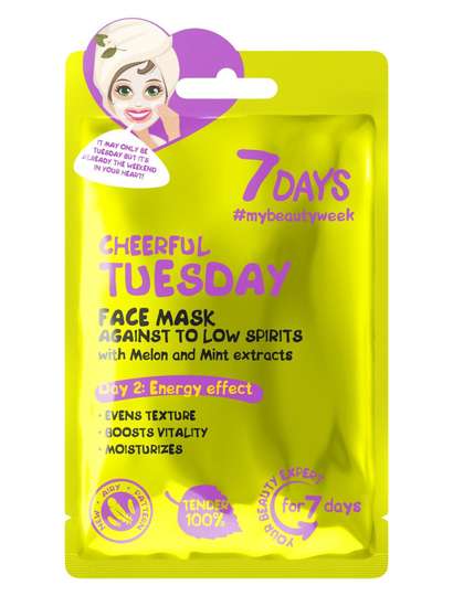 Cheerful Tuesday Face Sheet Mask- 7DAYS - Sheet Mask